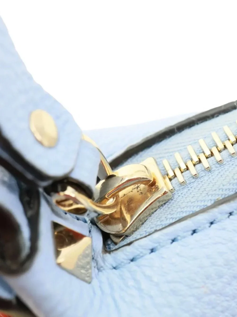 Valentino Garavani Rockstud Leather Hobo Bag Blue